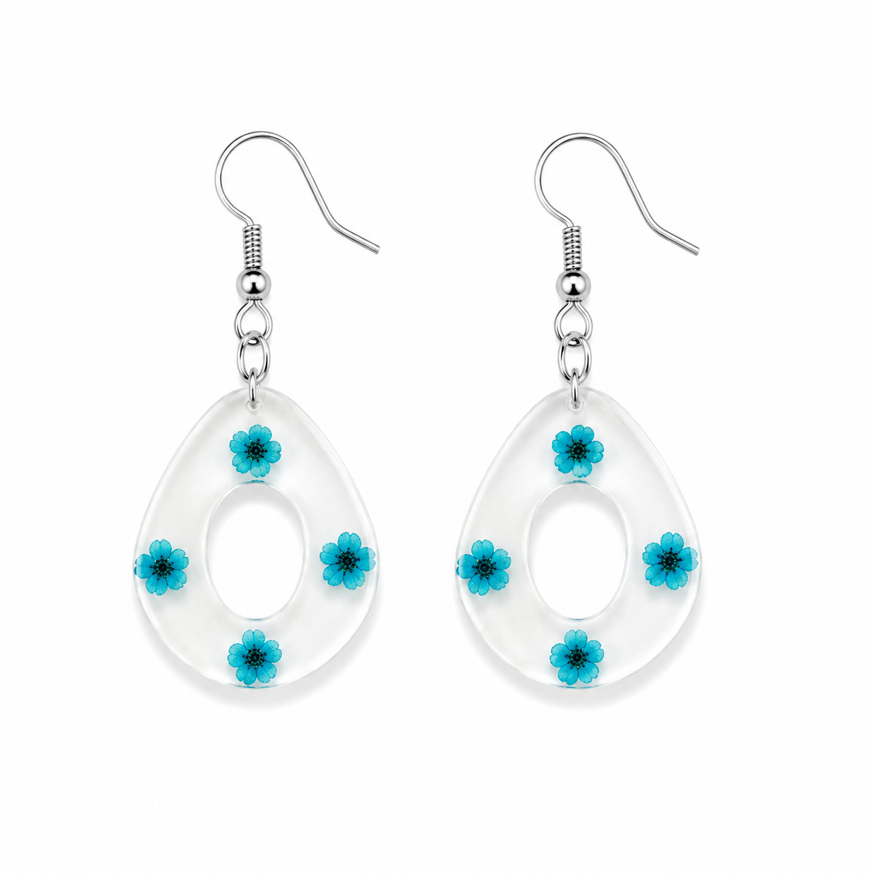 Living Waters Bloom Resin Earrings