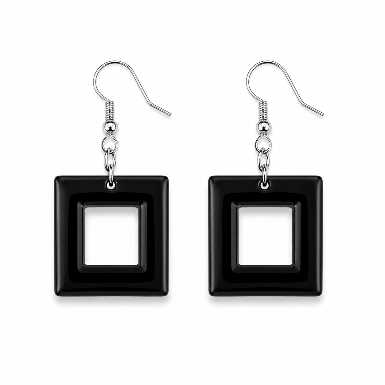 Shadow of His Wings Resin Earrings
