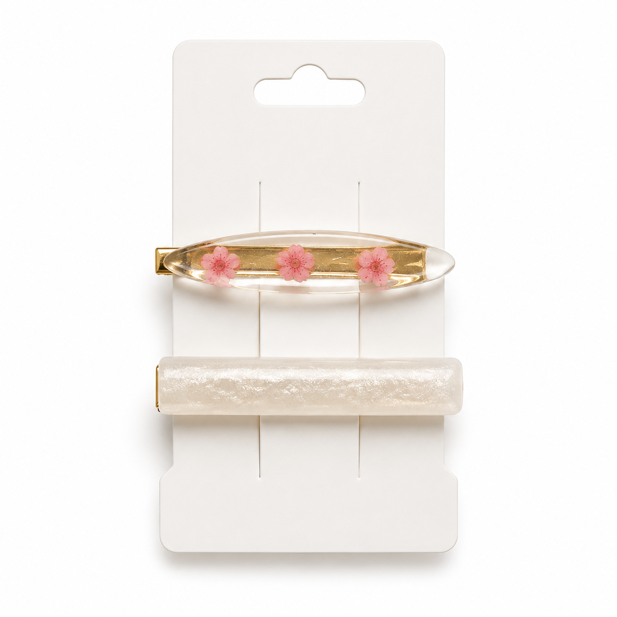 Almond Blossom Hair Barrettes