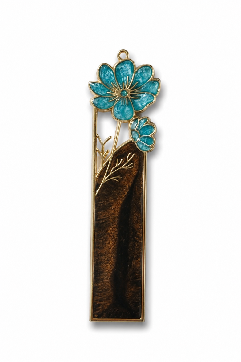 Living Waters Bloom Resin Metal Bookmark