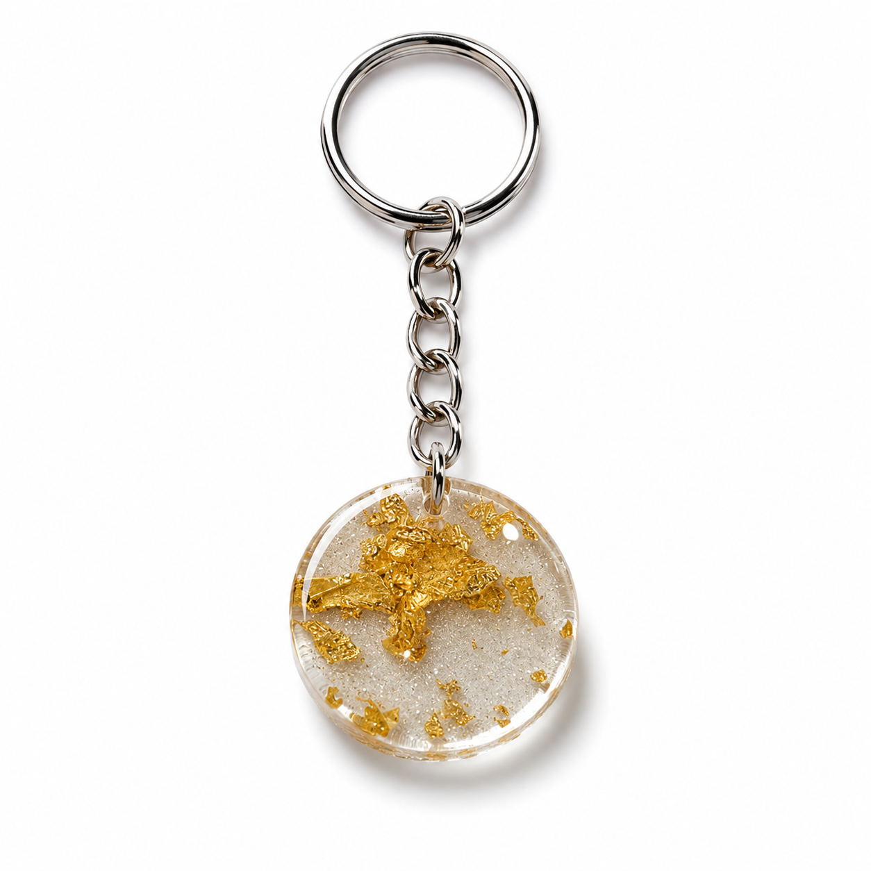 Priest Resin Circle Keychain