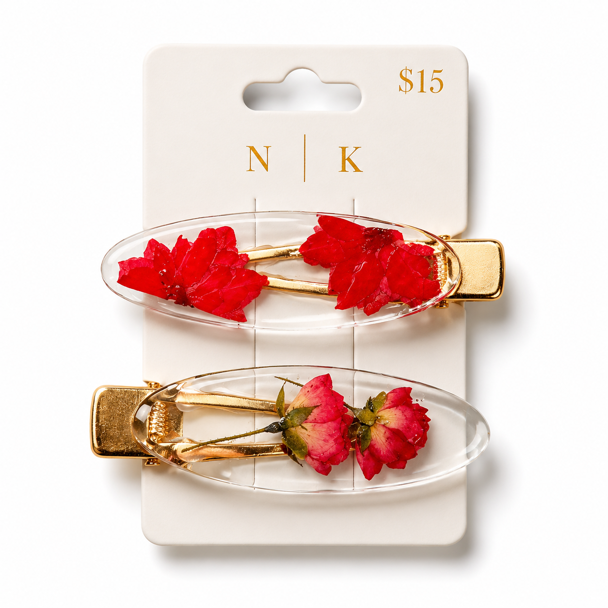Rose of Sharon Hair Barrettes