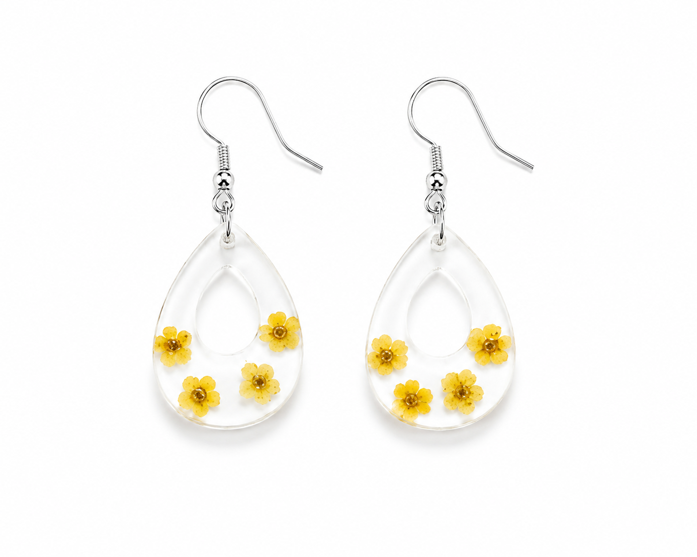Mustard Seed Resin Earrings