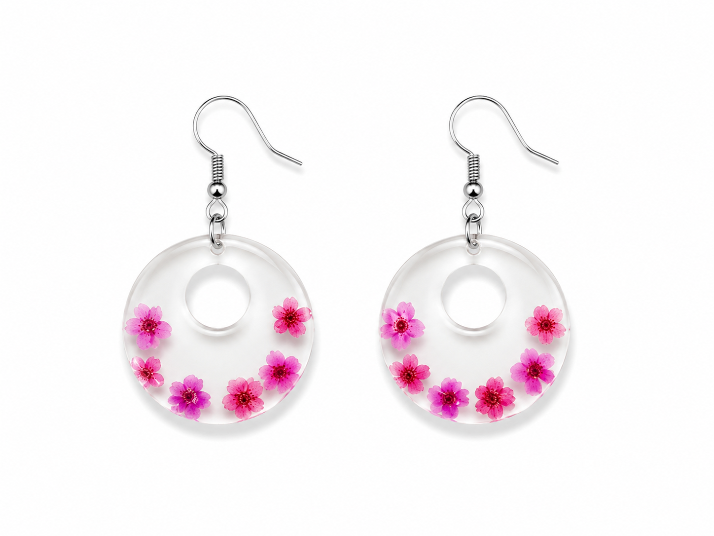 Joy Comes in Bloom Resin Earrings