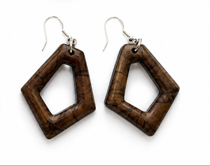Faithful Roots Resin Earrings