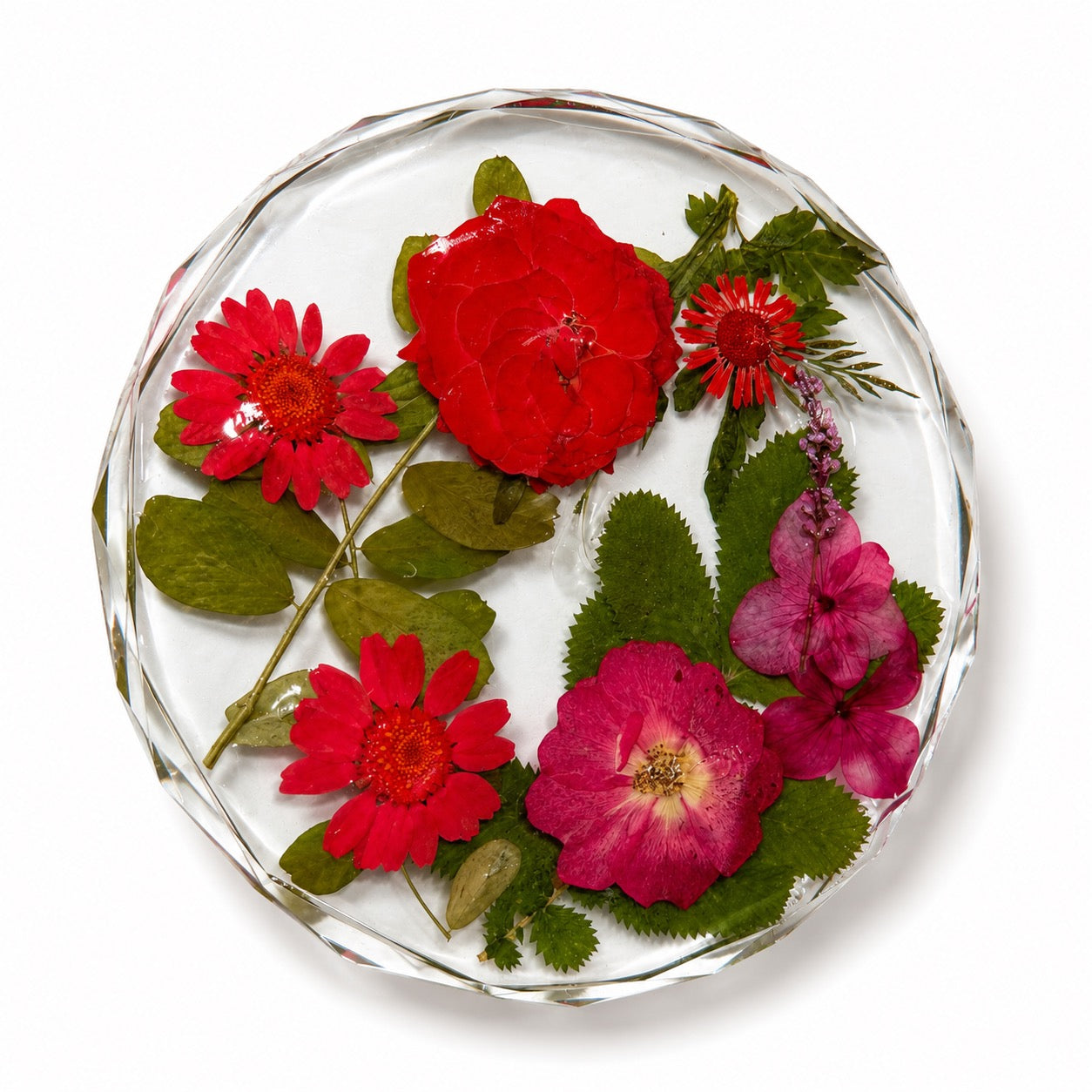Eden Red Resin Coaster