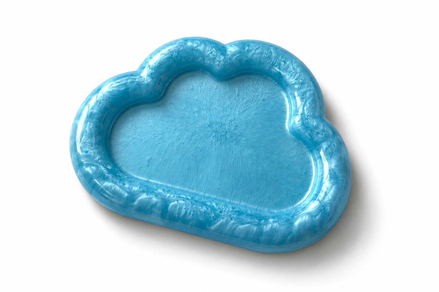 Blue Pillar of Cloud Resin Jewelry Holder